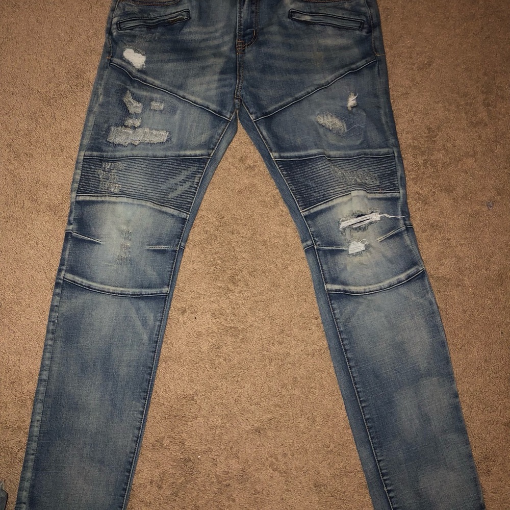 Balmain moto jeans